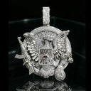 Gold Plated Cz Eagle Pendant