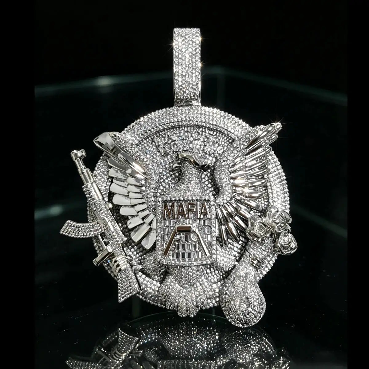Gold Plated Cz Eagle Pendant — product image 11