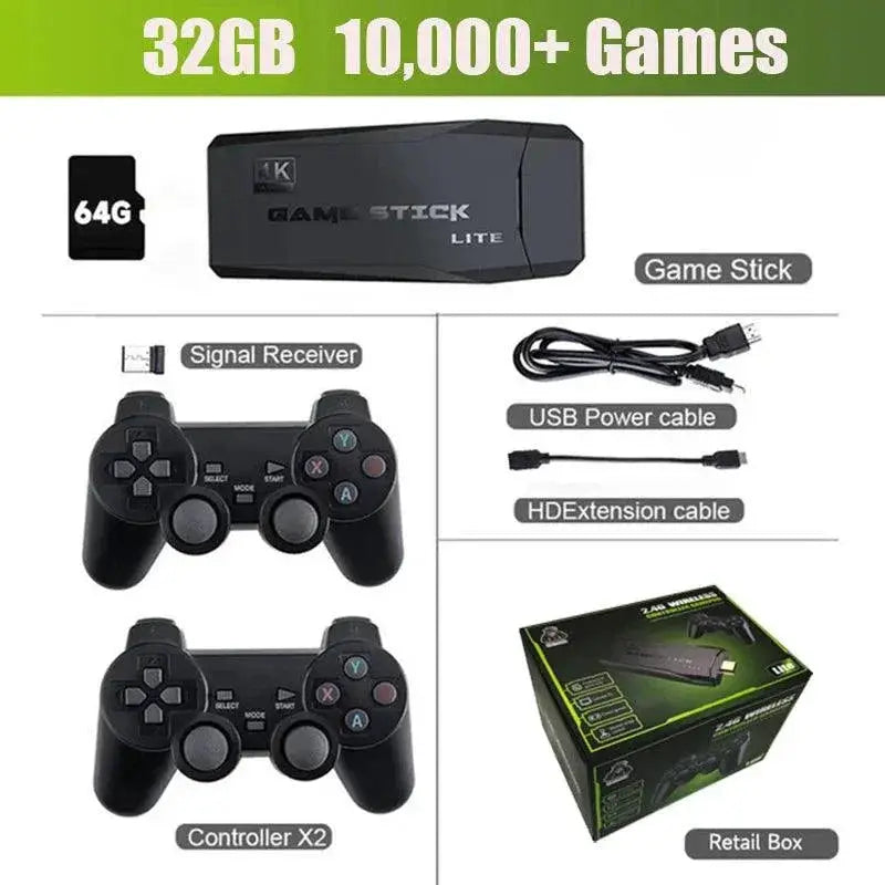 4K Retro Gaming Console With 20000 Games And Controllers