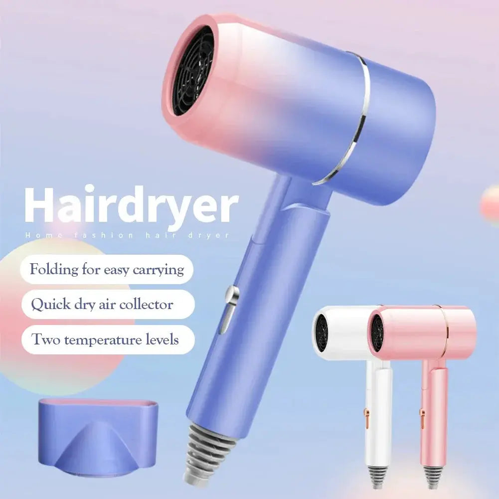550W Mini Folding Hairdryer With Carrying Bag For Travel