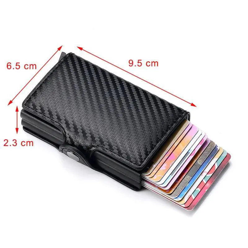 Carbon Fiber RFID Blocking Card Holder Stylish Wallet Men