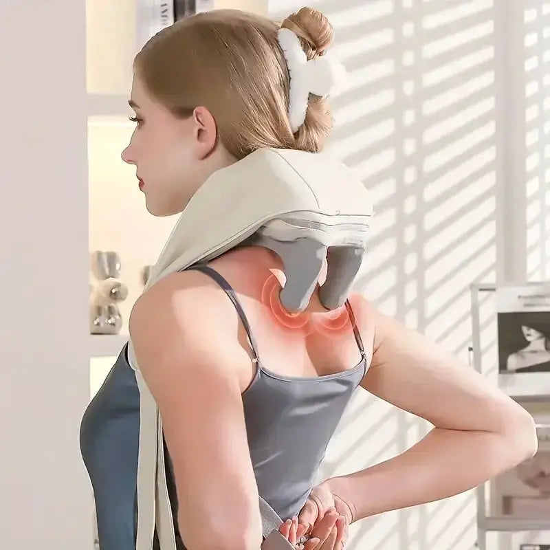 Neck And Shoulder Massage Shawl Heating 6D Massager - OurLum.com