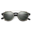 ZENOTTIC Vintage Steampunk Clip-On Sunglasses for All Styles