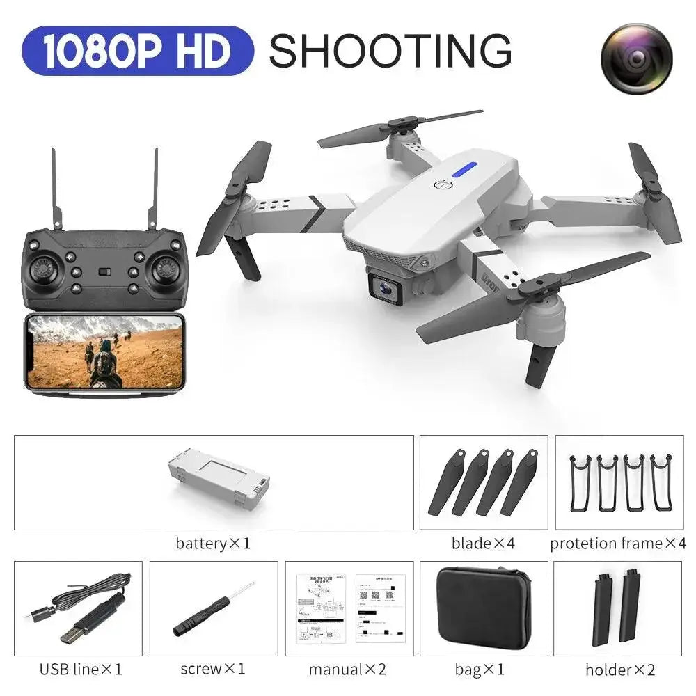 E88Pro Drone Capturing 4K Aerial Footage For Creators