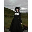 Elegant Gothic Lace Dress for Women Gala