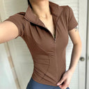 Premium Women Quick Dry Zip Up Top