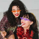 Trendy Rimless Flame Sunglasses for Women UV400 Shades