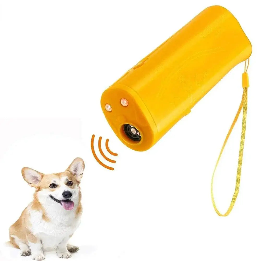 Three In One Ultrasonic Dog Repeller Trainer Led Flashlight