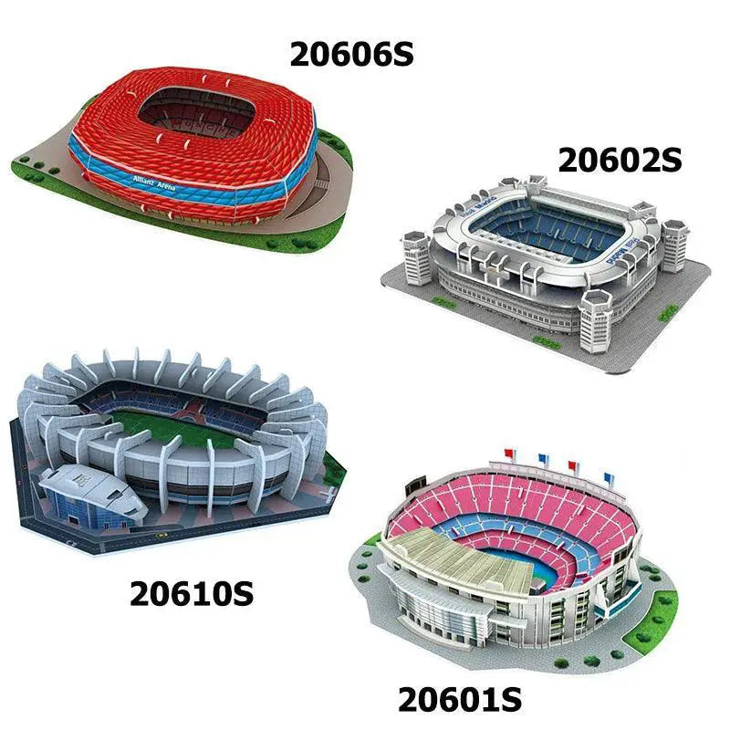3D Football Stadium Puzzle DIY Kit For Fans And Gamers Fun