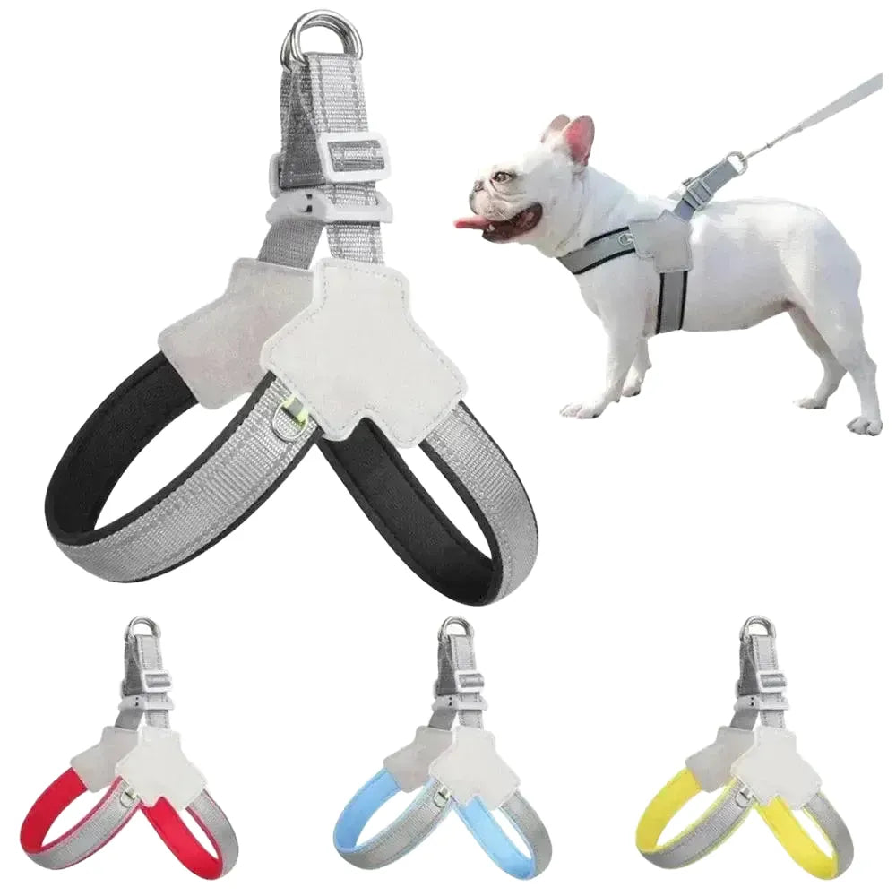 Reflective Dog Harness for Night Walks — black