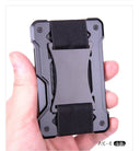 Badge Card Holder Carbon Fiber Wallet For Men Slim Design