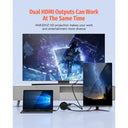 USB C Docking Station 7-in-1 USB C Hub with Dual HDMI Ports