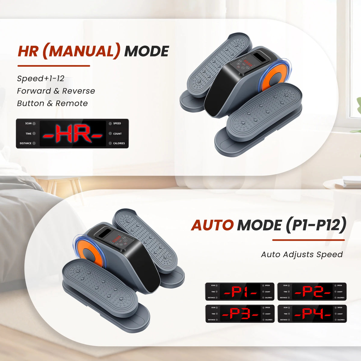Under-Desk Elliptical Machine Portable Mini Elliptical Manual — product view 7