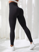 Stretchy Yoga Pants Leggings for Women, High Waist Seamless Style