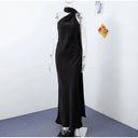 Elegant Satin Gown for Women Evening