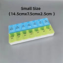 Weekly Portable Pill Organizer with 14 Compartments
