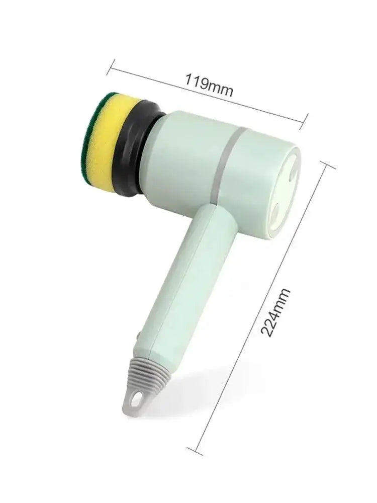 Electric Scrubber Brush Set USB Rechargeable Kit With Heads
