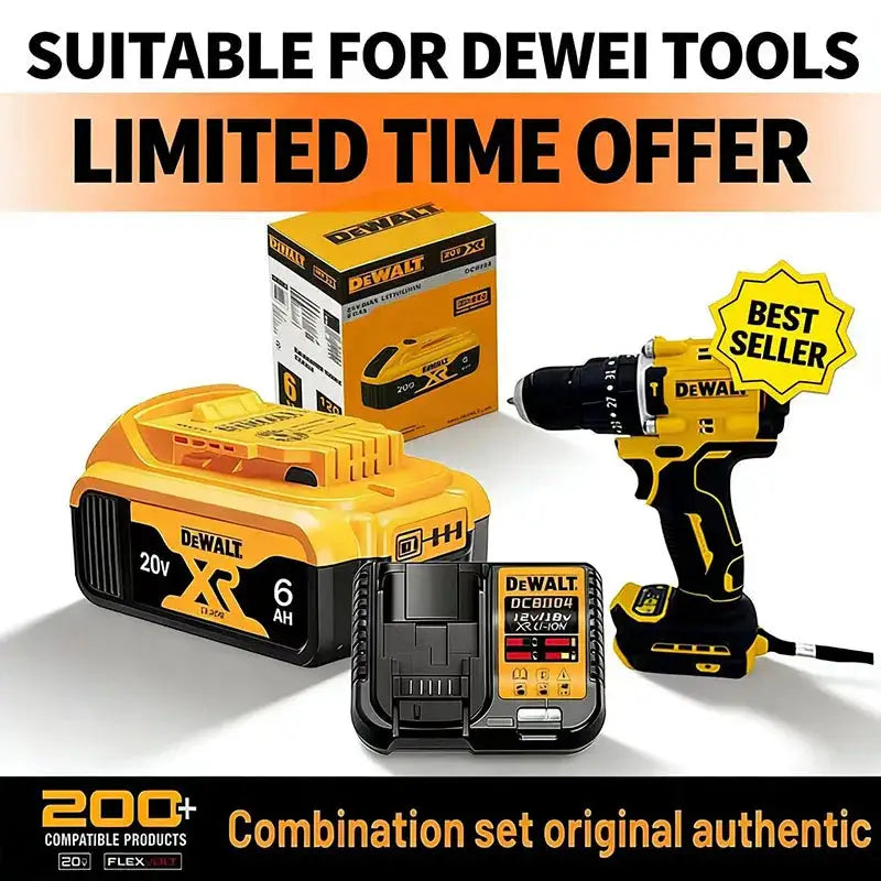 Powerful 20V DeWalt 6Ah Li Ion Battery