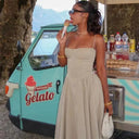 Elegant Wedding Events Corset Dress Sexy Strapless Midi 2024