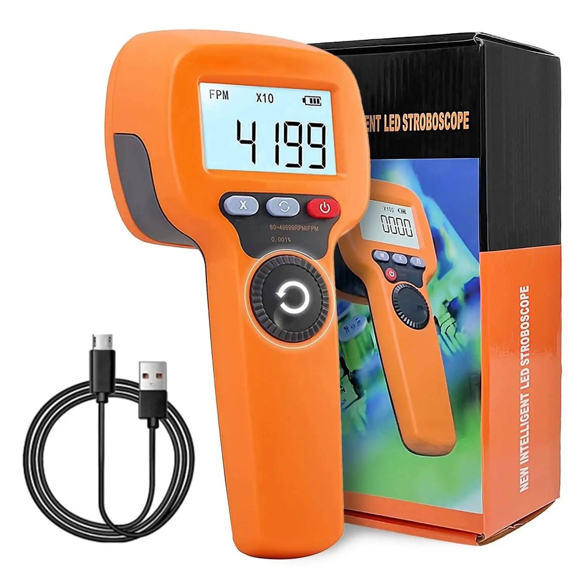 LED Stroboscopic Handheld Motor Speed Tester High Precision Motor — product view 6