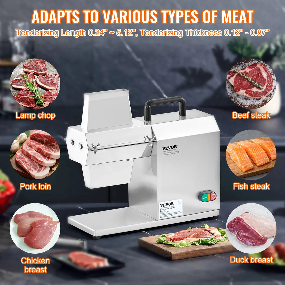 SucceBuy Blades Commercial Meat Tenderizer Electric Meat — product view 4