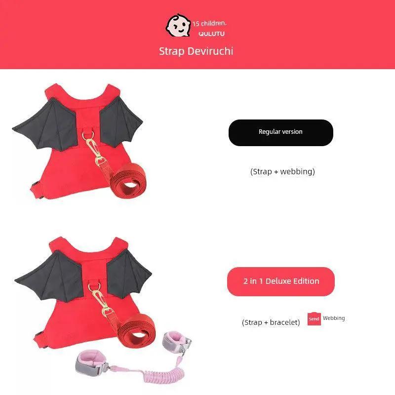 Qiaoletong Hand Rope Baby Walking Backpack Anti Lost Belt
