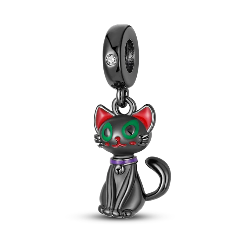 Cat Collection Silver Charm Bead