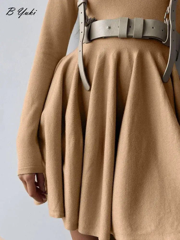 Blessyuki Chic A Line Dress Korean Elegance And Style