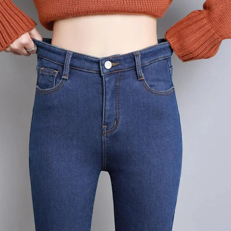 Cozy Winter Thermal Skinny Jeans Stay Warm And Stylish