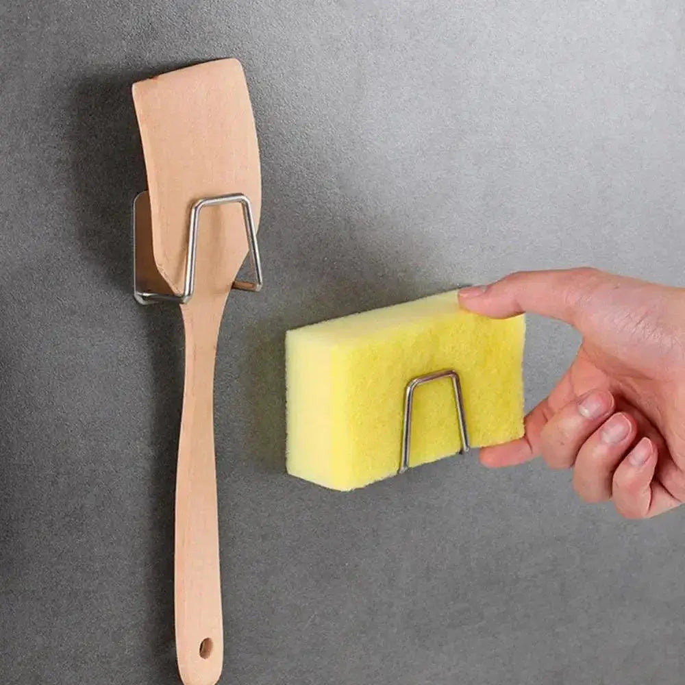 Stainless Steel Sponge Holder and Drain Basket Organizer