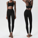 Women Two Piece Gym Set Breathable Quick Dry