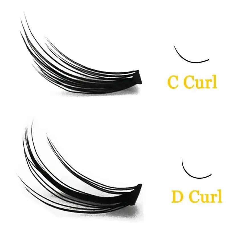 Handmade Natural Mink Individual Cluster Eyelash Extensions