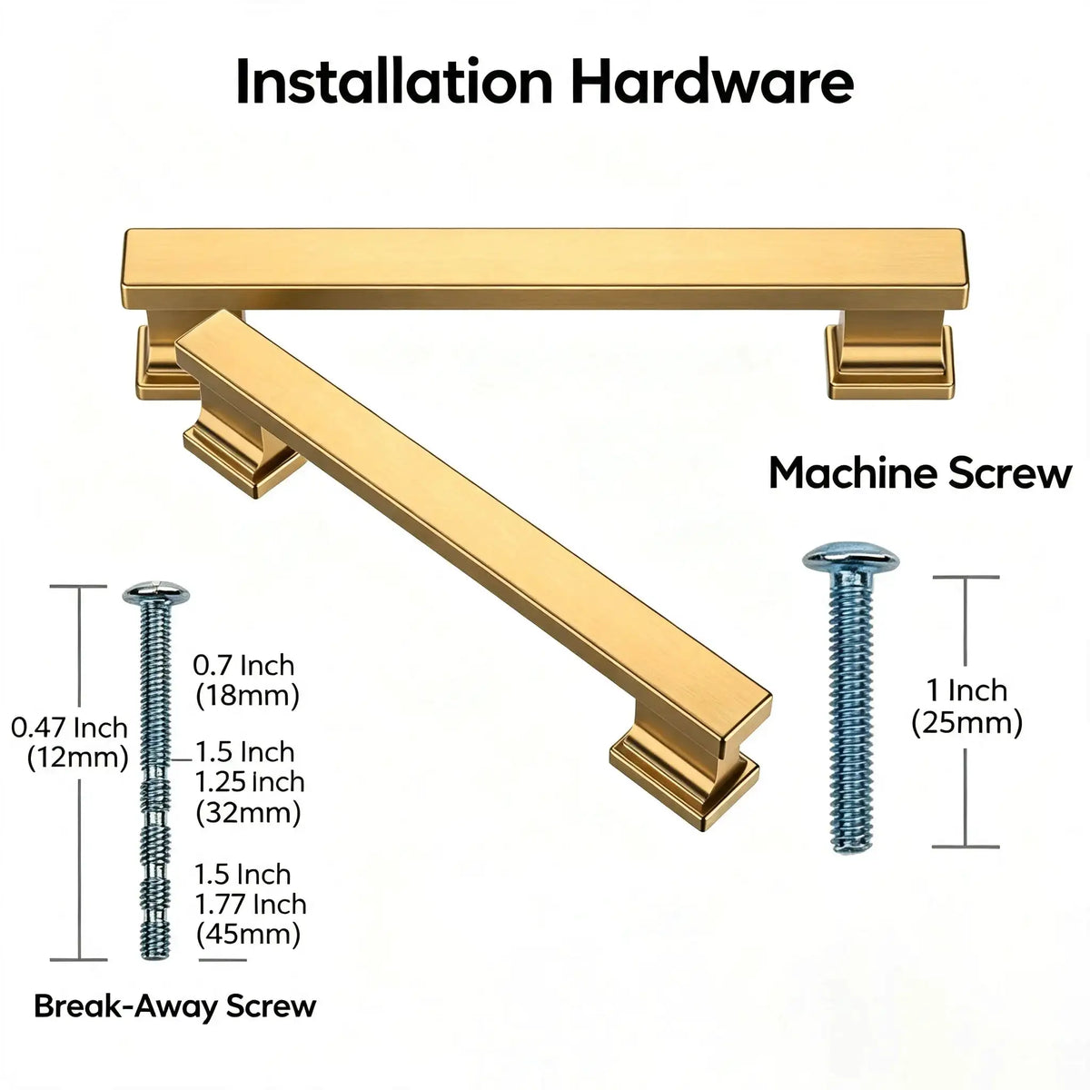 Champagne Handles - Durable Zinc Alloy — product view 6