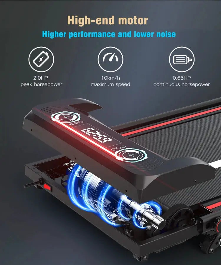 Customizable Electric Foldable Gym Treadmill Commercial Walking Pad with LED Display for Home Cardio Exercise Hot Sale