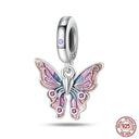 Sterling Silver Spring Colorful Butterfly