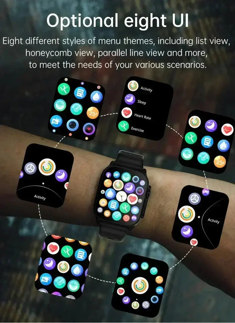 Laxasfit T900 Ultra Bluetooth Smartwatch Health Monitoring