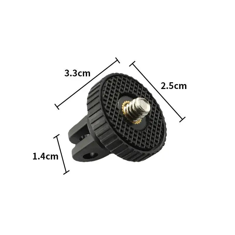 1/4 Inch Screw Tripod Adapter 360 Rotating Mount Holder For Go Pro 13 12 11 10 9 Insta 360 X5 X4 DJI OSMO 360 Camera Accessories