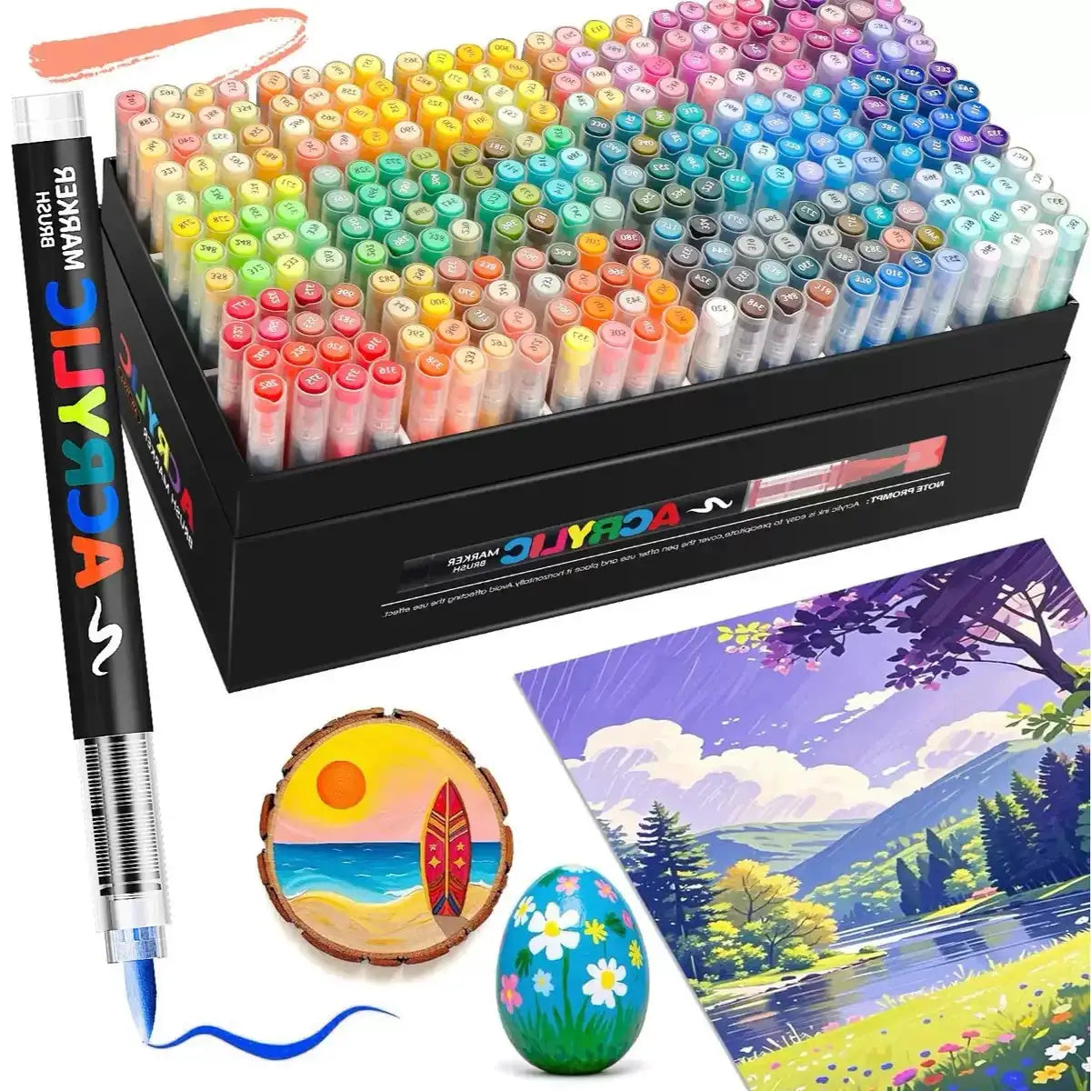 Acrylic Brush Marker Set Colors — product view 4