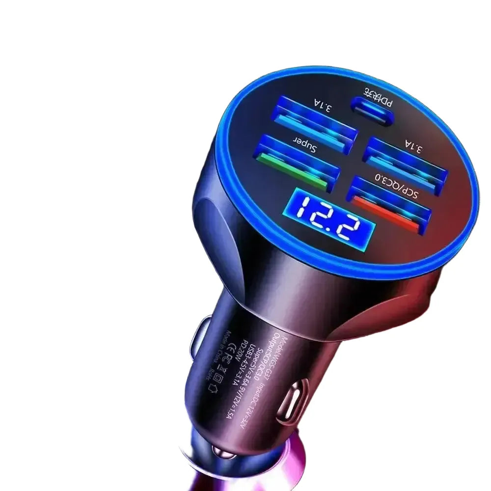Fast Type-C Car Charger for Drivers — White