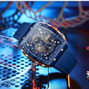 Men's Luxury Chronograph Quartz Watch With Silicone Band