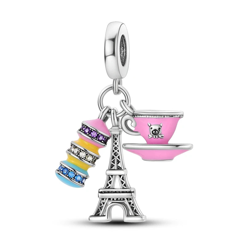 Sterling Silver Charm Paris Eiffel