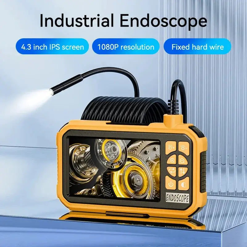 FUERS 1/5/10/20/30M Single/Dual Lens Endoscope Camera 1080P Semi-Rigid Snake Camera Sewer Cable 2600mAh Battery for Pipeline