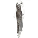 Backless Leopard Maxi Dress for Prom