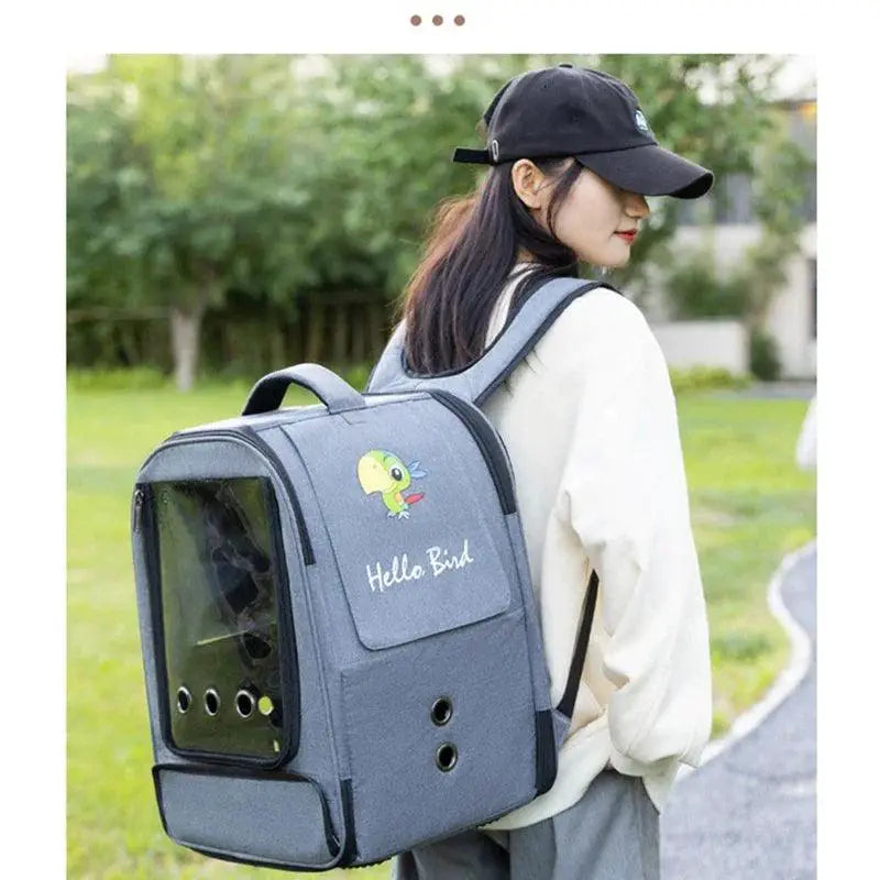 FeatherTrail Parrot Backpack Carrier Waterproof Travel Cage