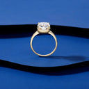 Vintage Gold Plated Moissanite Ring