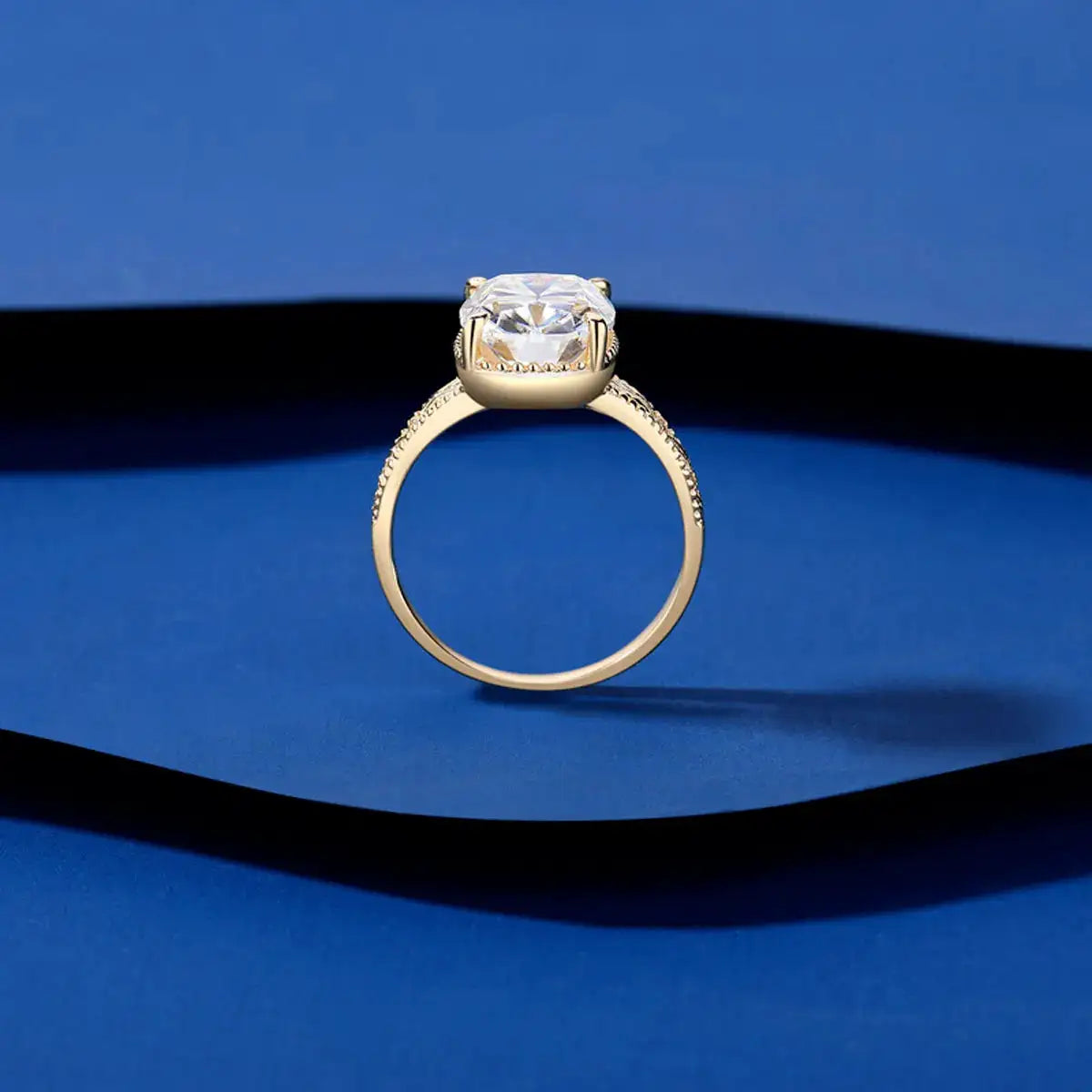 S925 Pure Silver Retro Square Patterned Circle Moissanite Women's Diamond Ring, Old Mine Cut Simple Old Money Style Wedding Engagement Ring, Valentine's Day Gift, Unique Jewelry Gift for Holidays/Birthdays/Parties, the Best G