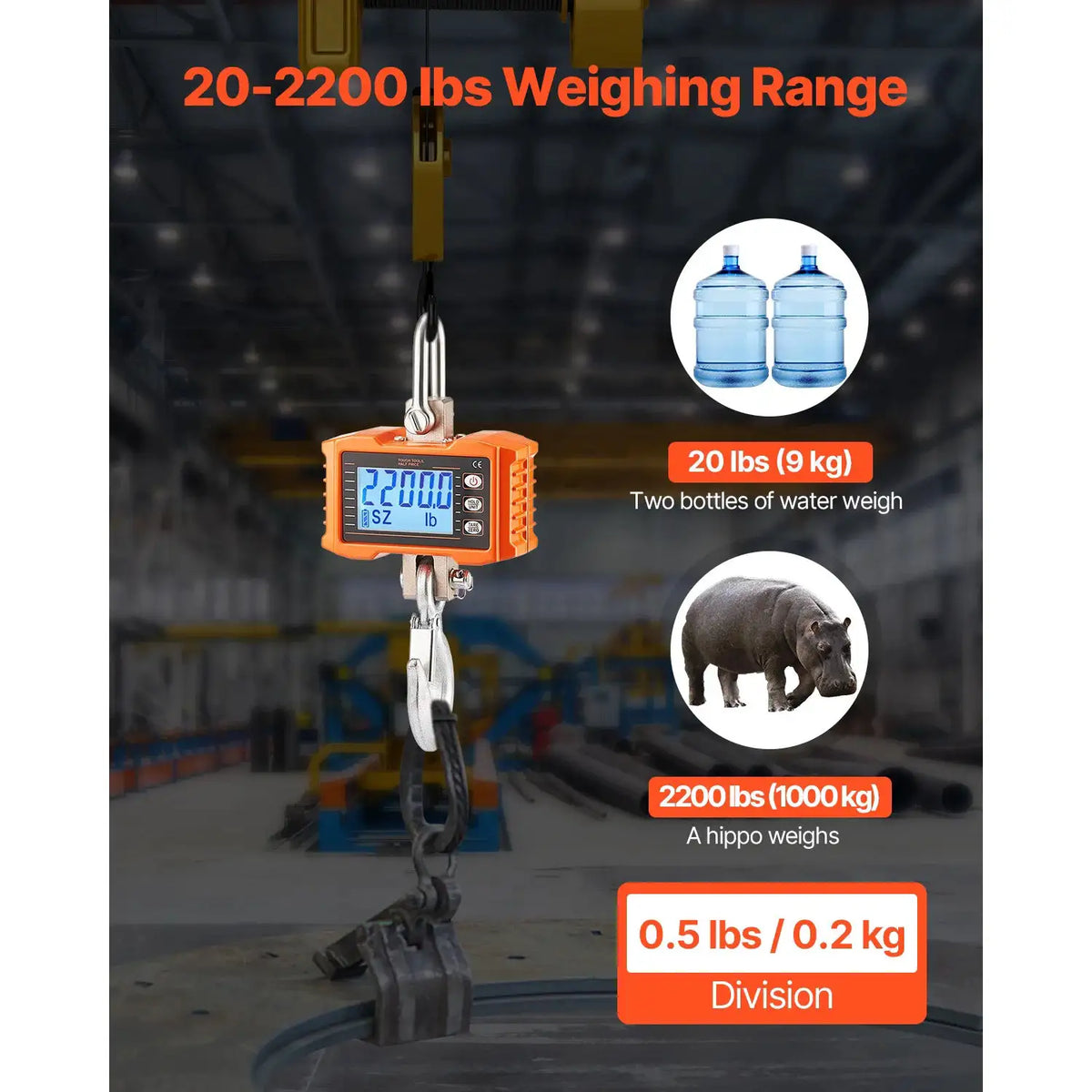 Digital Crane Scale with Remote and LCD — product image 2