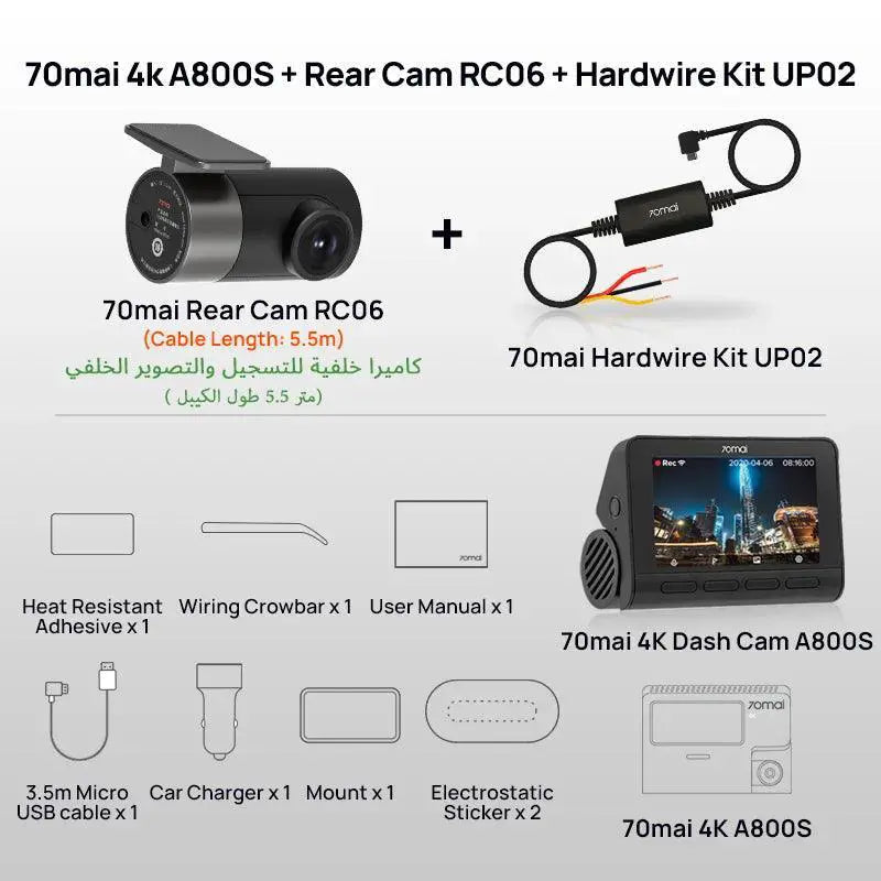Vehicle Dash Cam for Driver Safety — Front n Rear Cam
