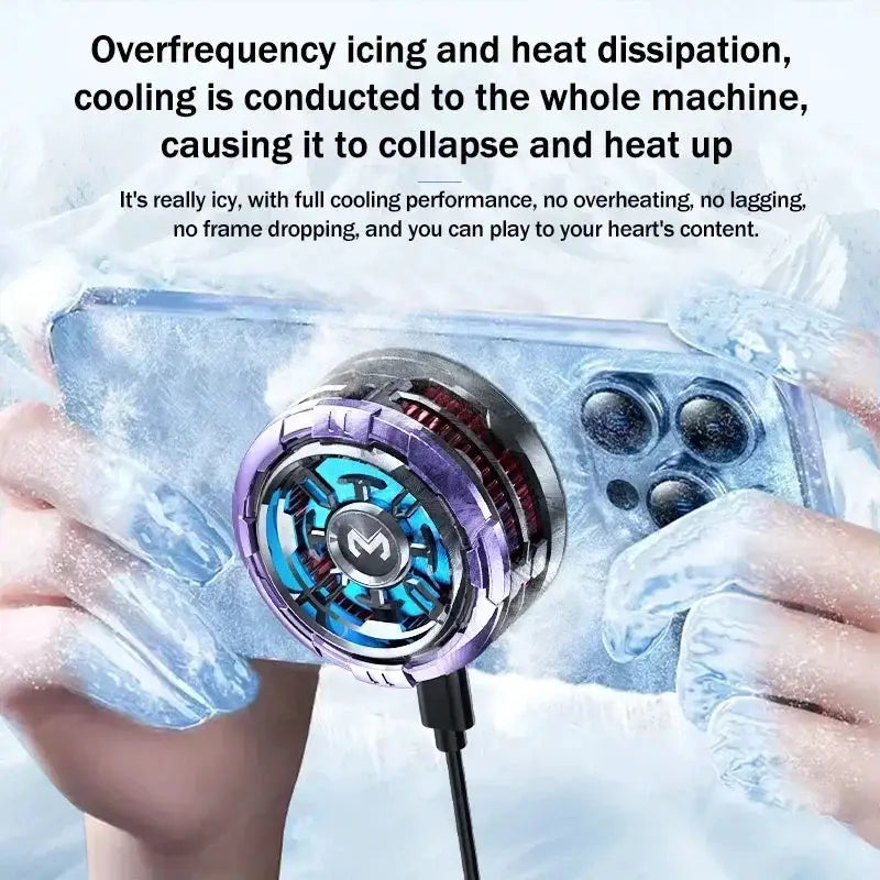 MEMO CX08 Pro Mobile Phone ICE Semiconductor Magnetic Frozen PUBG Game Cooler for IOS Universal Phone Cooling Radiator