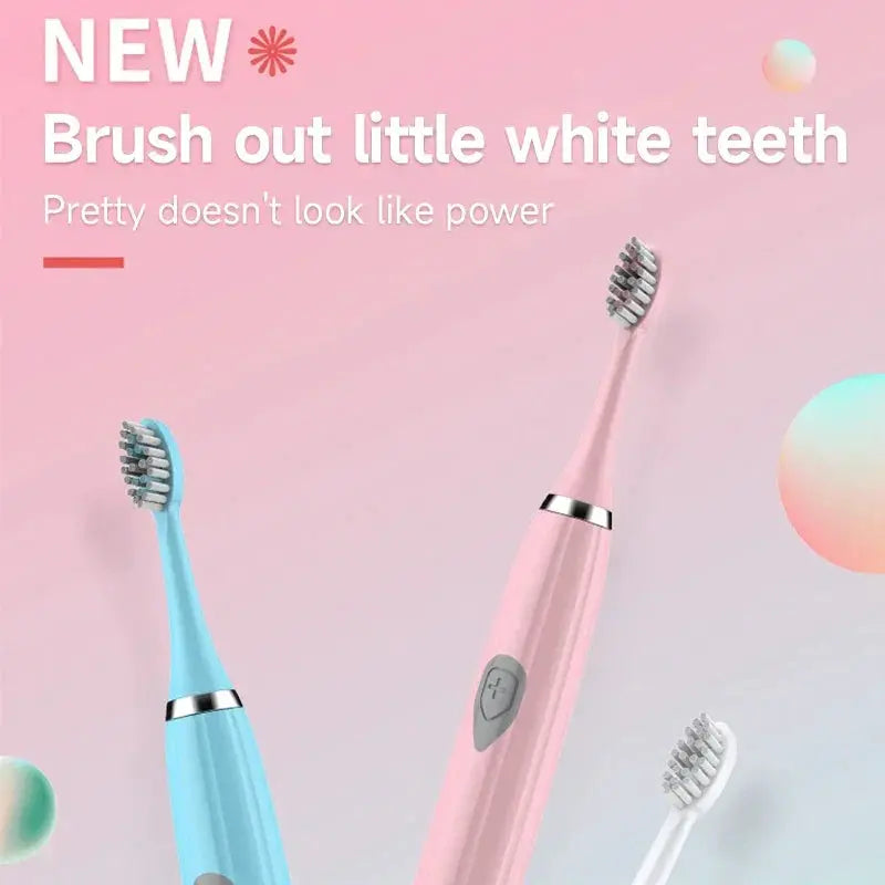 Portable Electric Toothbrush For Adults Soft DuPont Bristles - OurLum.com